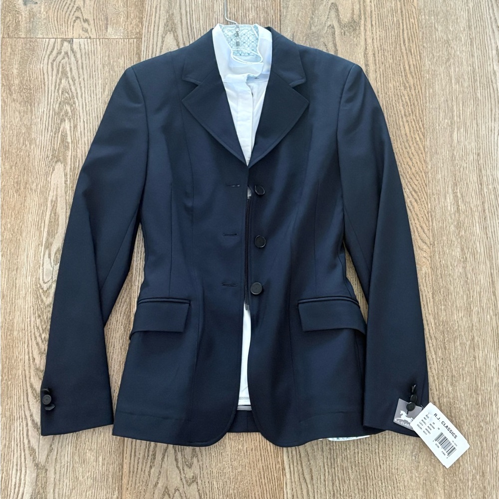 Women's Navy Equestrian Show Blazer & Tech show shirt